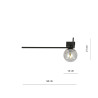 Lampa sufitowa  IMAGO 1F BLACK/GRAFIT 1131/1F EMIBIG