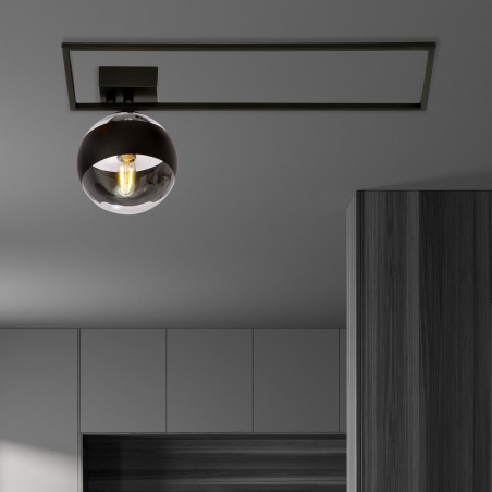 Lampa sufitowa  IMAGO 1A BLACK/STRIPE 1132/1A EMIBIG
