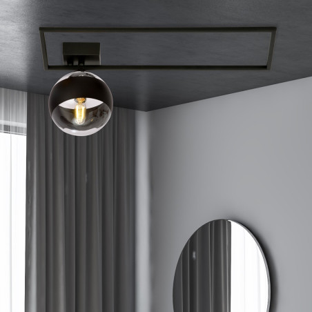 Lampa sufitowa  IMAGO 1A BLACK/STRIPE 1132/1A EMIBIG