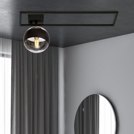 Lampa sufitowa  IMAGO 1B BLACK/STRIPE 1132/1B EMIBIG