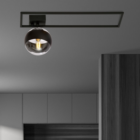 Lampa sufitowa  IMAGO 1B BLACK/STRIPE 1132/1B EMIBIG