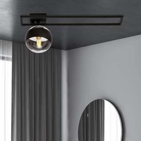 Lampa sufitowa  IMAGO 1C BLACK/STRIPE 1132/1C EMIBIG