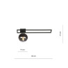 Lampa sufitowa  IMAGO 1C BLACK/STRIPE 1132/1C EMIBIG