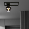Lampa sufitowa  IMAGO 1D BLACK/STRIPE 1132/1D EMIBIG