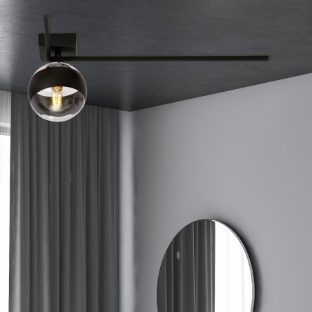 Lampa sufitowa  IMAGO 1F BLACK/STRIPE 1132/1F EMIBIG