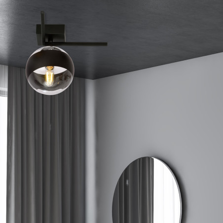 Lampa sufitowa  IMAGO 1G BLACK/STRIPE 1132/1G EMIBIG