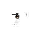 Lampa sufitowa  IMAGO 1G BLACK/STRIPE 1132/1G EMIBIG