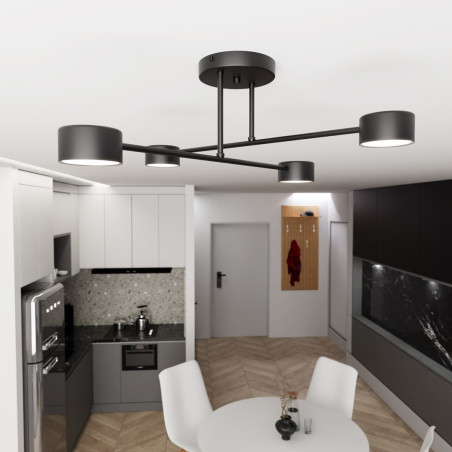 Lampa sufitowa HALO 4 BLACK 1355/4 EMIBIG