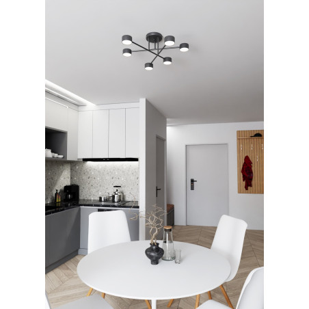 Lampa sufitowa HALO 6 BLACK 1355/6 EMIBIG