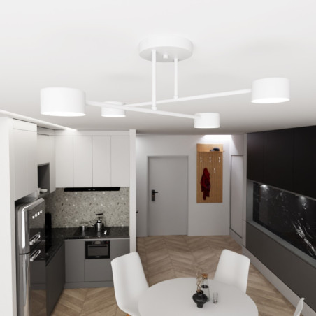 Lampa sufitowa HALO 4 WHITE 1356/4 EMIBIG