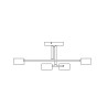 Lampa sufitowa HALO 4 WHITE 1356/4 EMIBIG