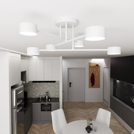 Lampa sufitowa HALO 6 WHITE 1356/6 EMIBIG