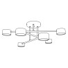 Lampa sufitowa HALO 6 WHITE 1356/6 EMIBIG