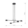 Lampa wisząca MODUS 4 BLACK 1339/4 EMIBIG