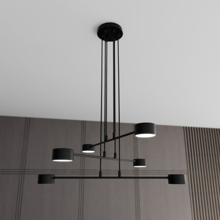 Lampa wisząca MODUS 6 BLACK 1339/6 EMIBIG