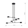 Lampa wisząca MODUS 6 BLACK 1339/6 EMIBIG