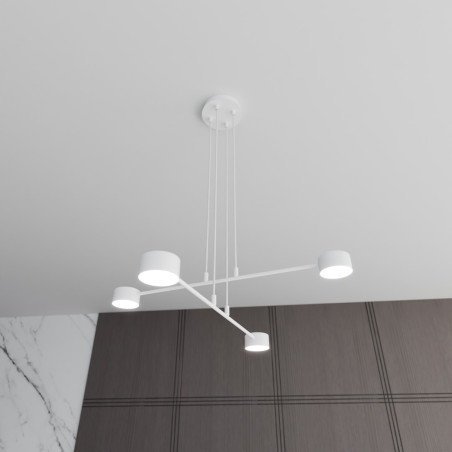 Lampa wisząca MODUS 4 WHITE 1340/4 EMIBIG