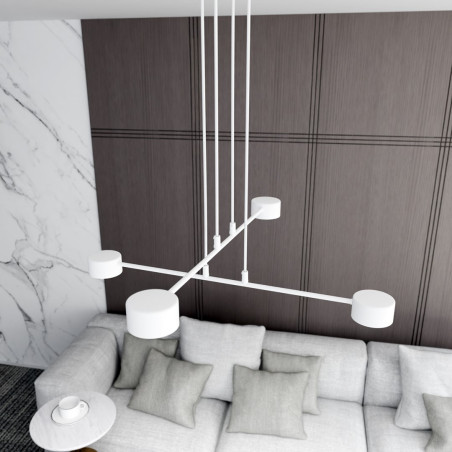 Lampa wisząca MODUS 4 WHITE 1340/4 EMIBIG