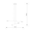 Lampa wisząca MODUS 4 WHITE 1340/4 EMIBIG