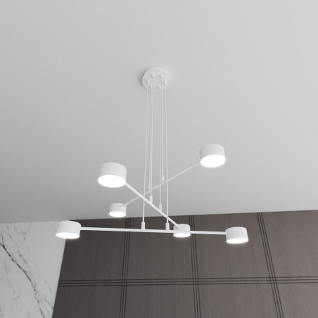 Lampa wisząca MODUS 6 WHITE 1340/6 EMIBIG