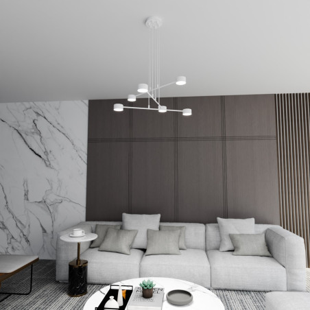 Lampa wisząca MODUS 6 WHITE 1340/6 EMIBIG