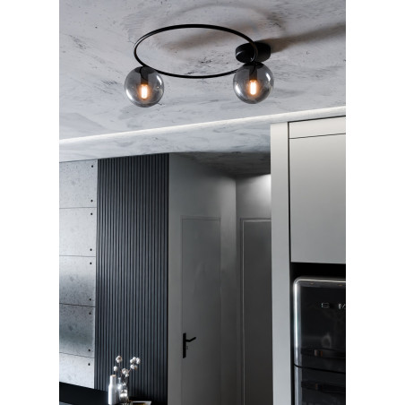 Lampa sufitowa  SOPRA 2 BL GRAFIT 1256/2 EMIBIG