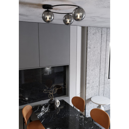Lampa sufitowa  SOPRA 3 BL GRAFIT 1256/3 EMIBIG