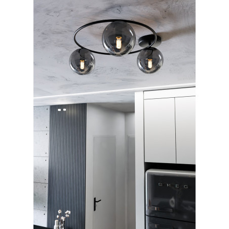 Lampa sufitowa  SOPRA 3 BL GRAFIT 1256/3 EMIBIG