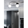 Lampa sufitowa  SOPRA 2 BL OPAL 1257/2 EMIBIG