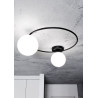 Lampa sufitowa  SOPRA 2 BL OPAL 1257/2 EMIBIG