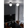 Lampa sufitowa  SOPRA 2 BL OPAL 1257/2 EMIBIG