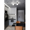 Lampa sufitowa  SOPRA 2 BL OPAL 1257/2 EMIBIG
