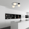 Lampa sufitowa  SOPRA 3 BL OPAL 1257/3 EMIBIG