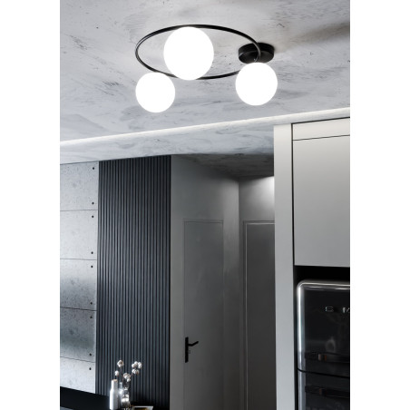 Lampa sufitowa  SOPRA 3 BL OPAL 1257/3 EMIBIG