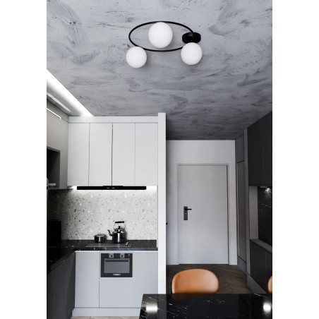 Lampa sufitowa  SOPRA 3 BL OPAL 1257/3 EMIBIG