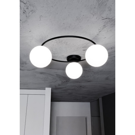 Lampa sufitowa  SOPRA 3 BL OPAL 1257/3 EMIBIG