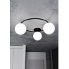 Lampa sufitowa  SOPRA 3 BL OPAL 1257/3 EMIBIG