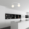 Lampa sufitowa  SOPRA 2 WH OPAL 1258/2 EMIBIG