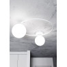 Lampa sufitowa  SOPRA 2 WH OPAL 1258/2 EMIBIG