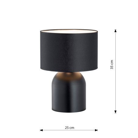 Lampka biurkowa ASPEN LN1 BLACK/WHITE 1322/LN1 EMIBIG