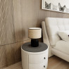 Lampka biurkowa ASPEN LN1 BLACK/RATTAN 1324/LN1 EMIBIG