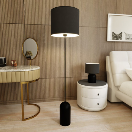 Lampa podłogowa ASPEN LP1 BLACK/WHITE 1322/LP1 EMIBIG