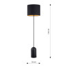 Lampa podłogowa ASPEN LP1 BLACK/GOLD 1323/LP1 EMIBIG