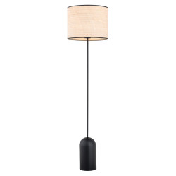 Lampa podłogowa ASPEN LP1 BLACK/RATTAN 1324/LP1 EMIBIG