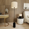 Lampa podłogowa ASPEN LP1 BLACK/RATTAN 1324/LP1 EMIBIG