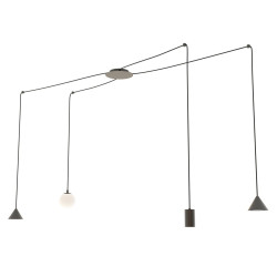 Lampa wisząca FUJI 4 BLACK 1349/4 EMIBIG
