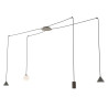 Lampa wisząca FUJI 4 BLACK 1349/4 EMIBIG