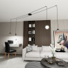 Lampa wisząca FUJI 4 BLACK 1349/4 EMIBIG