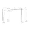Lampa wisząca FUJI 4 BLACK 1349/4 EMIBIG