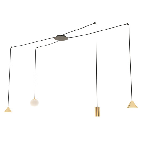 Lampa wisząca FUJI 4 GOLD 1350/4 EMIBIG